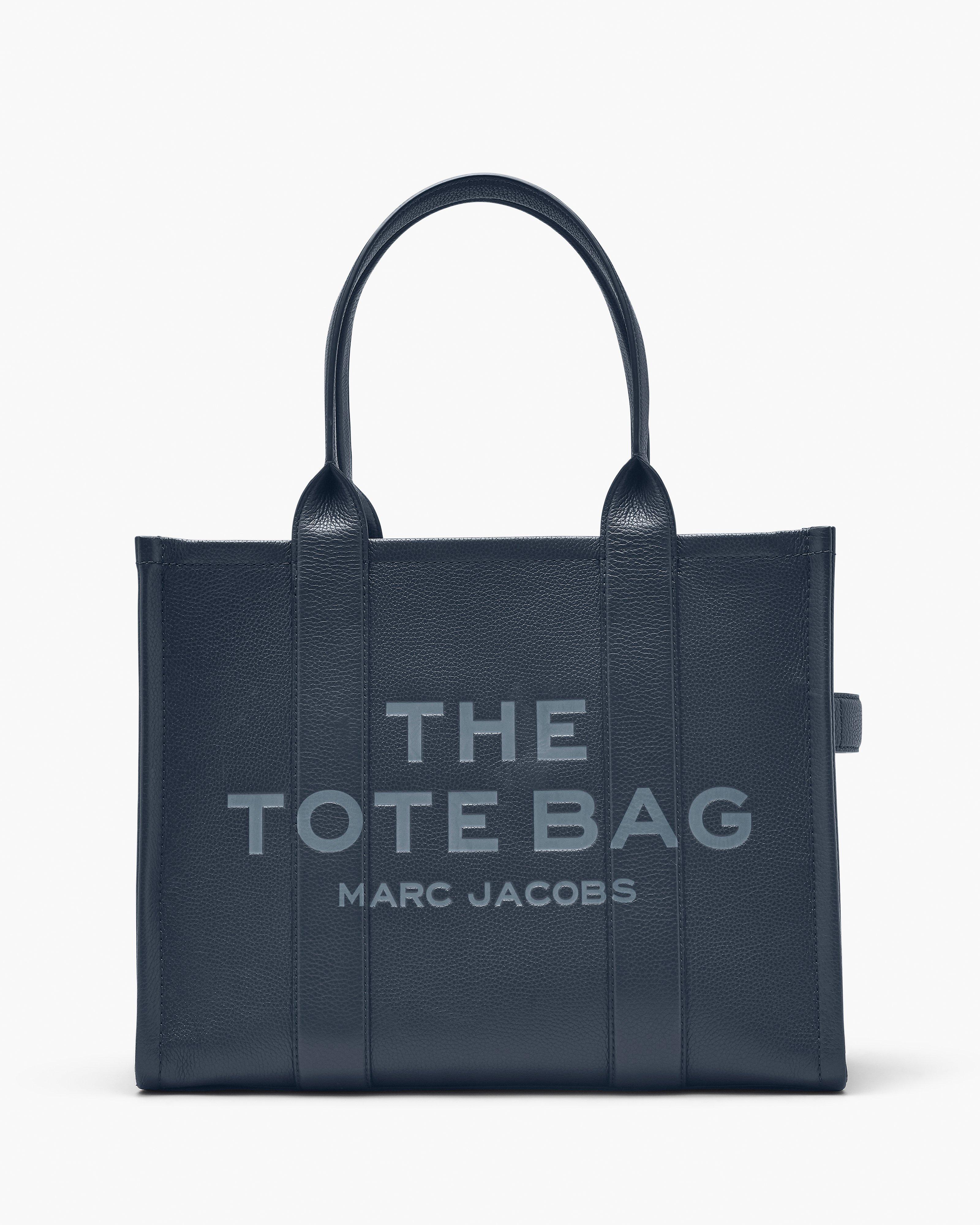 

Большая кожаная сумка-тоут Marc Jacobs, цвет Blue Sea