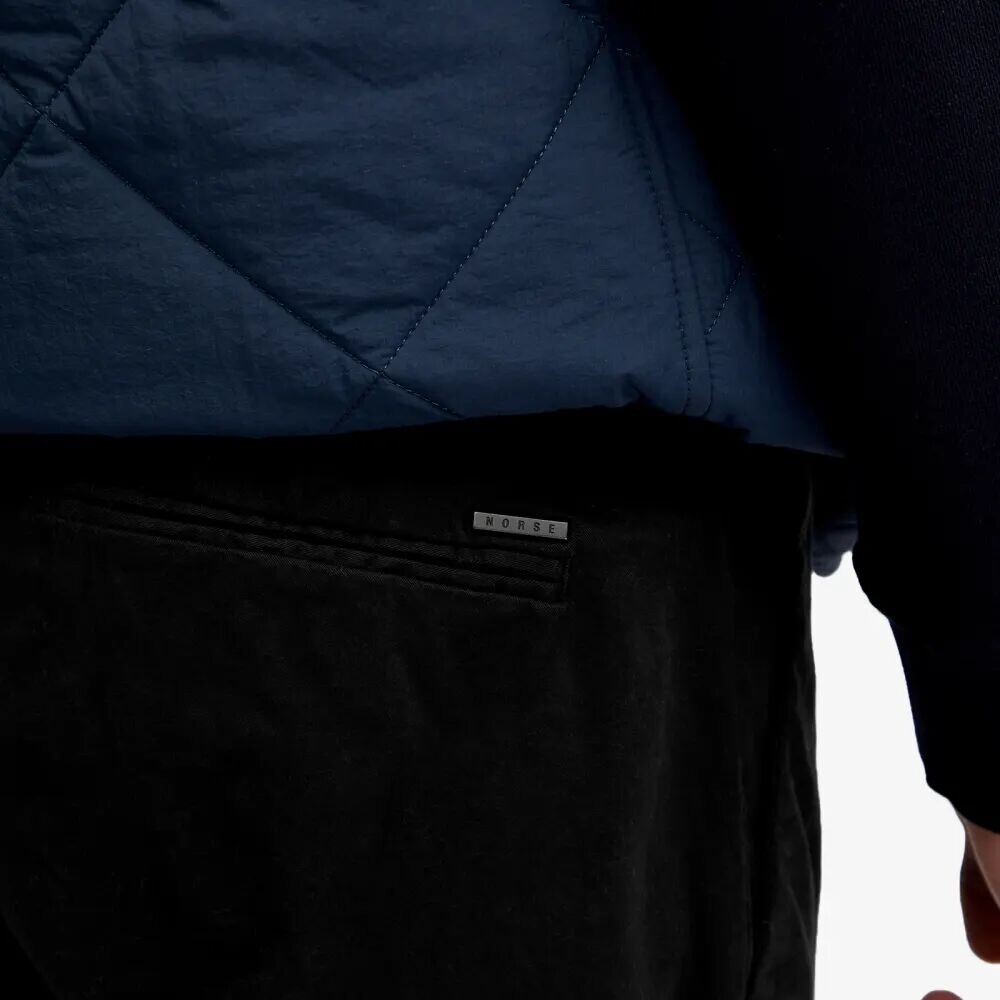 

Norse Projects Aros Обычные итальянские брюки из твила с начесом, черный