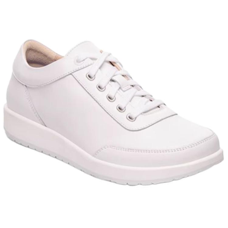 Birkenstock Хоннеф Лоу топ повседневные туфли унисекс белые узкие, цвет White — фото 2