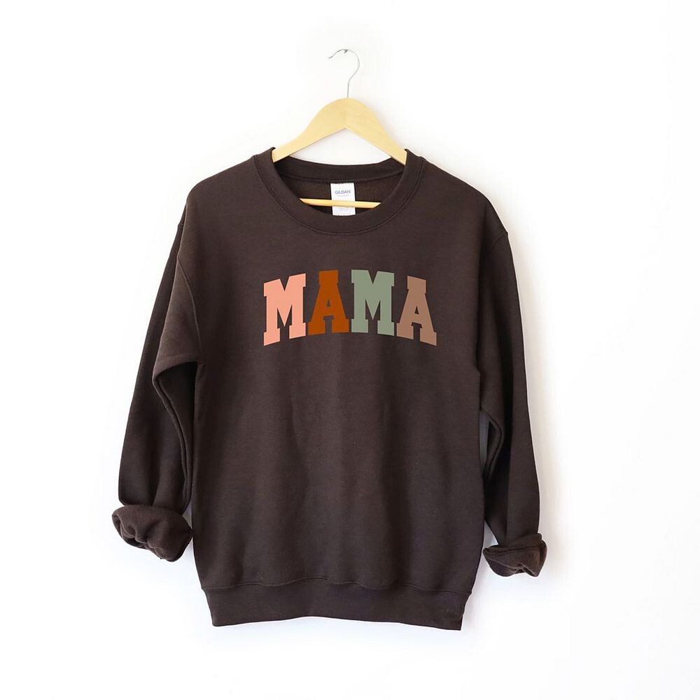 

Разноцветный свитшот Mama Block Simply Sage Market, цвет Chocolate