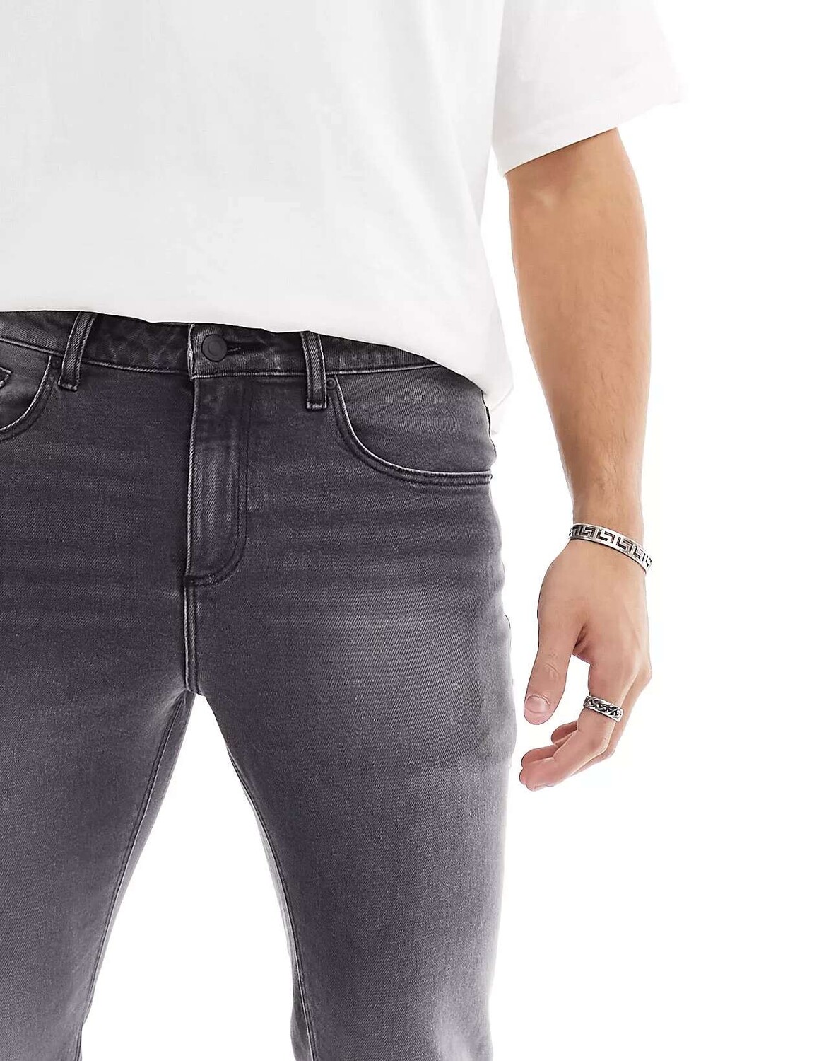 

Черные эластичные джинсы ASOS