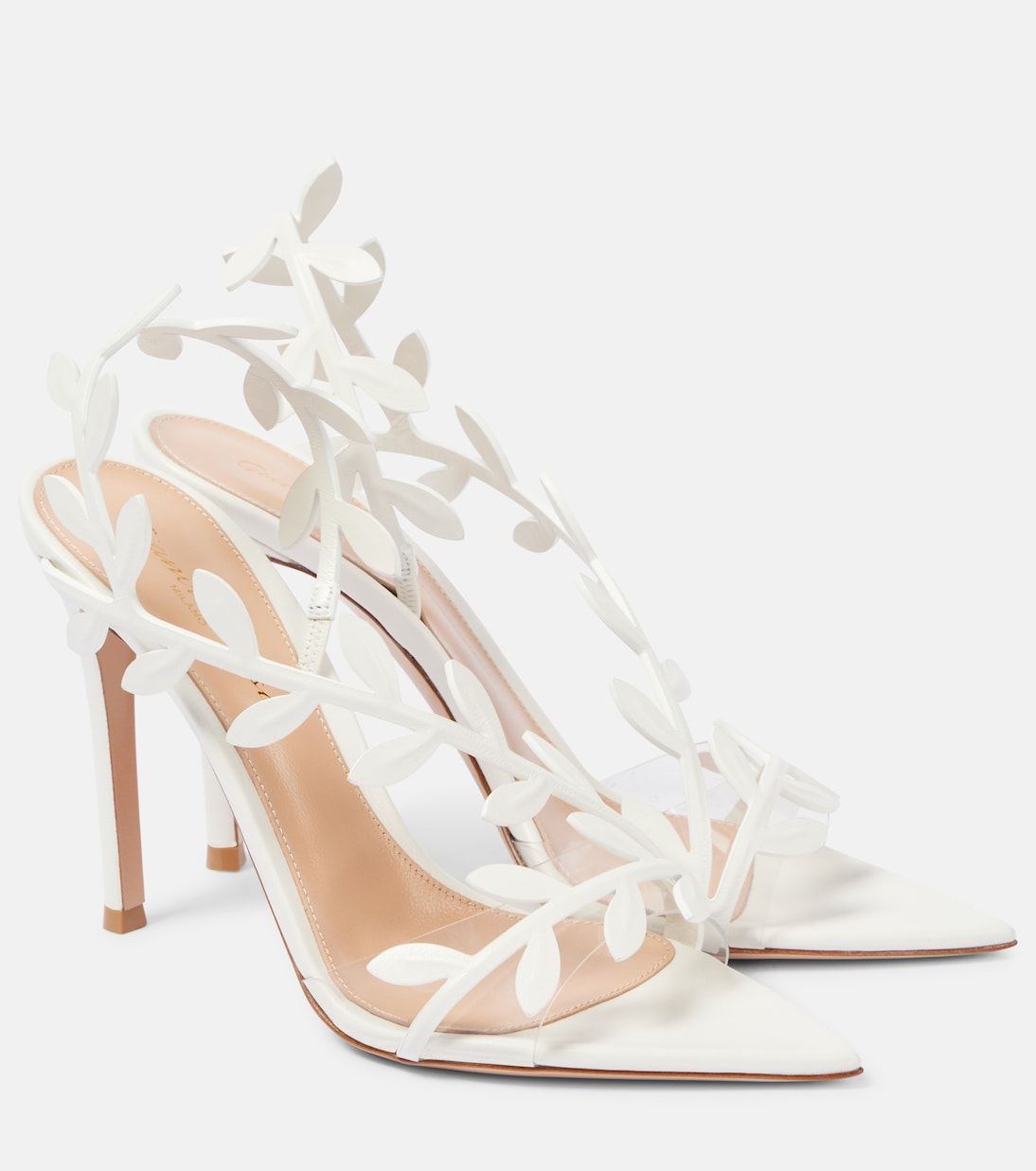 Кожаные сандалии Flavia 105 Gianvito Rossi, Trasp+White