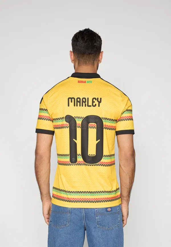 Футболка Adidas Performance Jamaica 26 home marley national team, ярко-золотой — фото 3