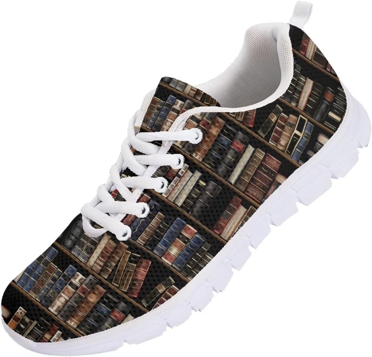 

Мужские кроссовки Funnydude Funny Print для прогулок, тенниса, легкие повседневные кеды для спортзала, путешествий и работы, Book