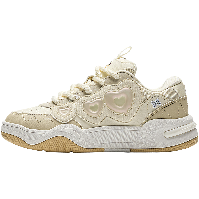 

Antakids Маленькие пухлые нескользящие износостойкие низкие кроссовки для скейтбординга ecru для подростков