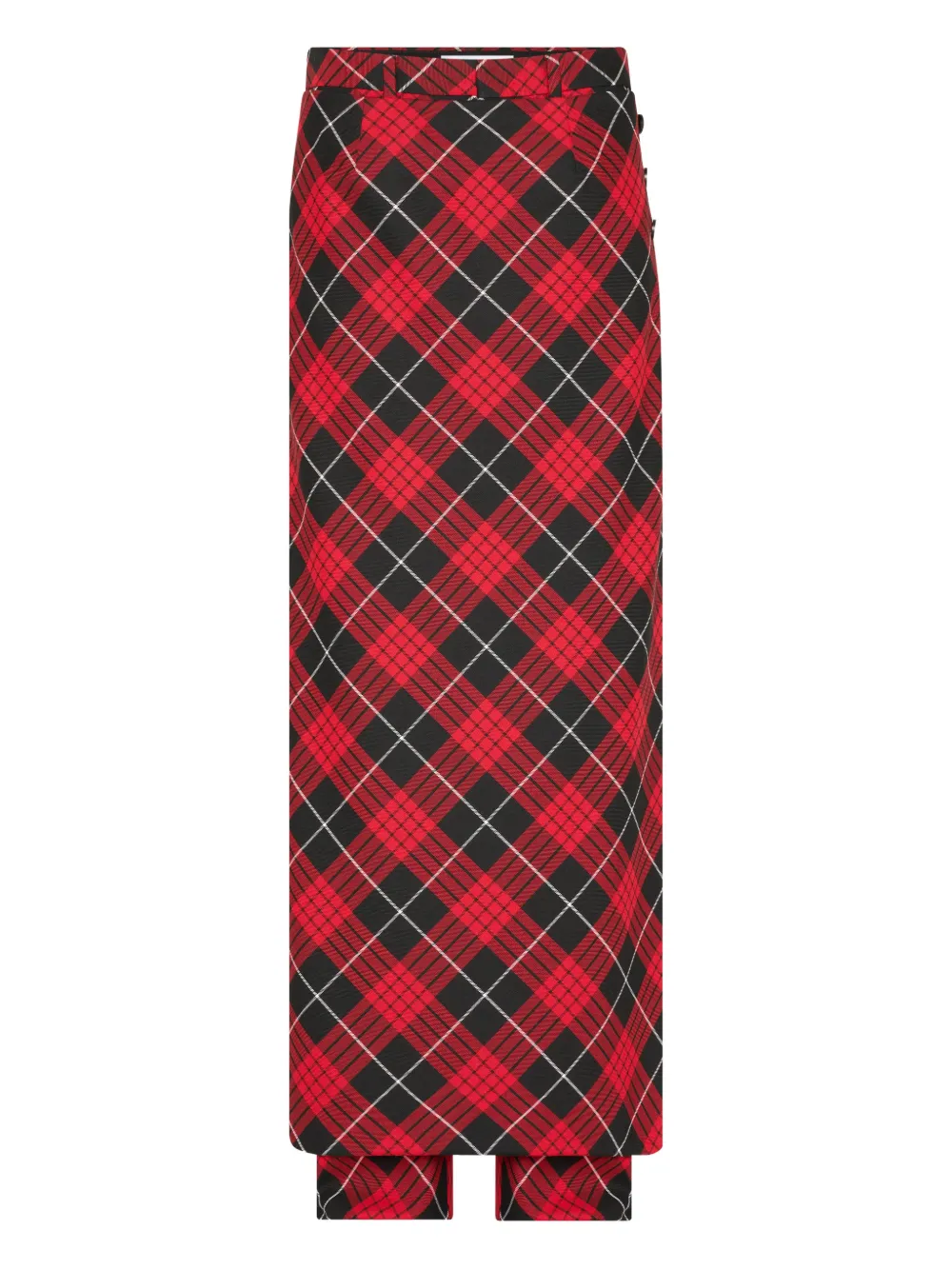 

Брюки в клетку тартан Jean Paul Gaultier, красный