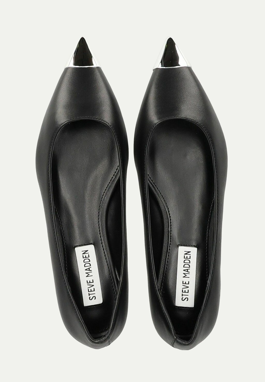 Классические балетки Steve Madden, цвет black silver — фото 3