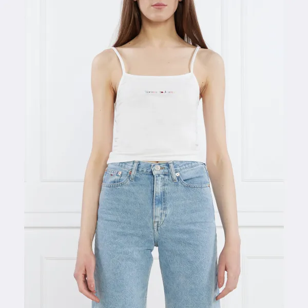 

Облегающий топ Tommy Hilfiger, белый