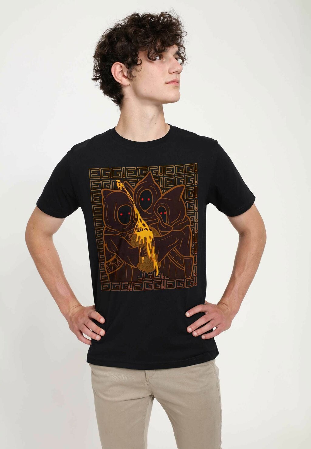 

Футболка с принтом Star Wars: The Mandalorian Jawa Egg Unisex Star Wars, черная