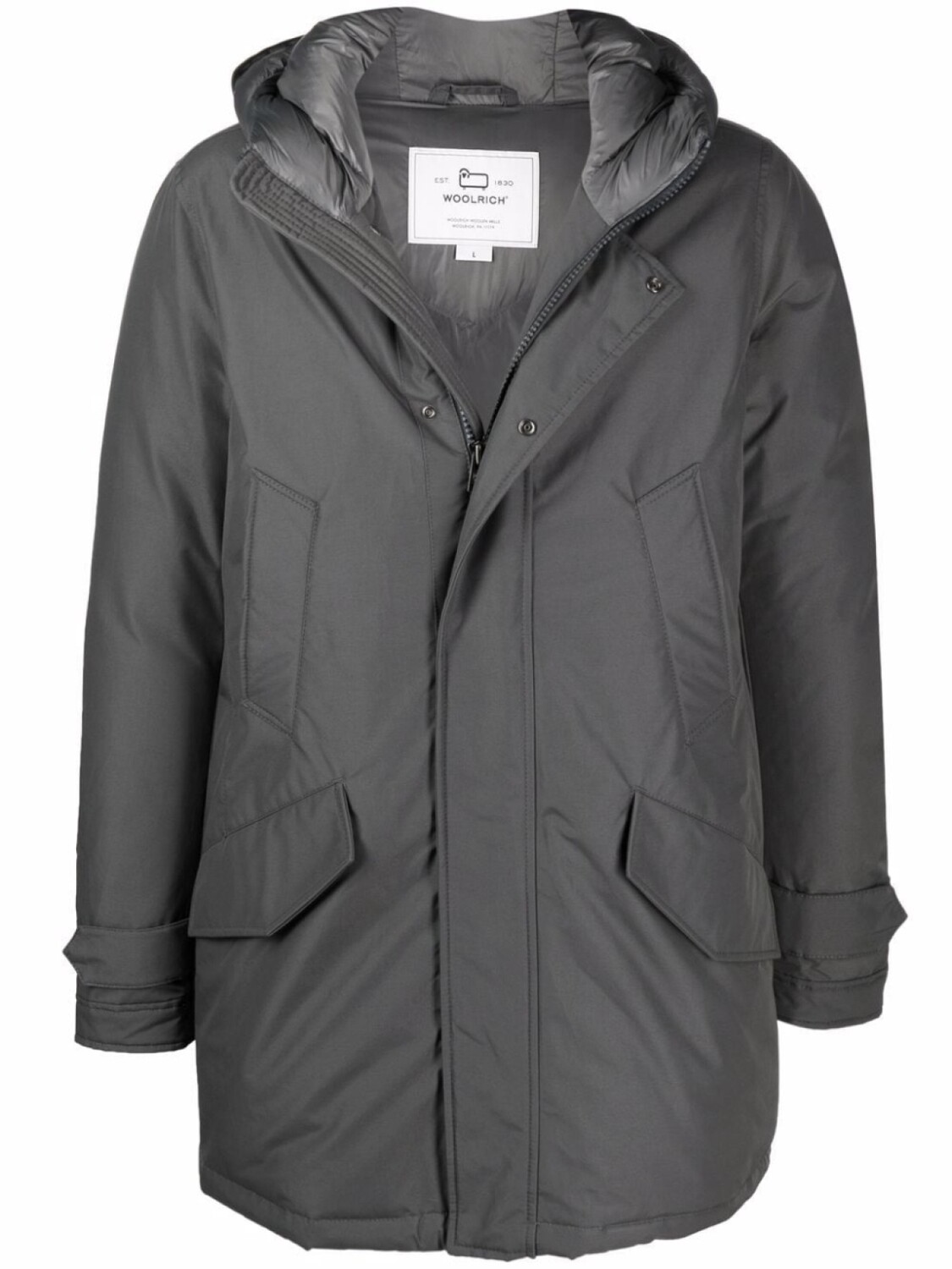 

Woolrich парка Polar с высоким воротником, серый