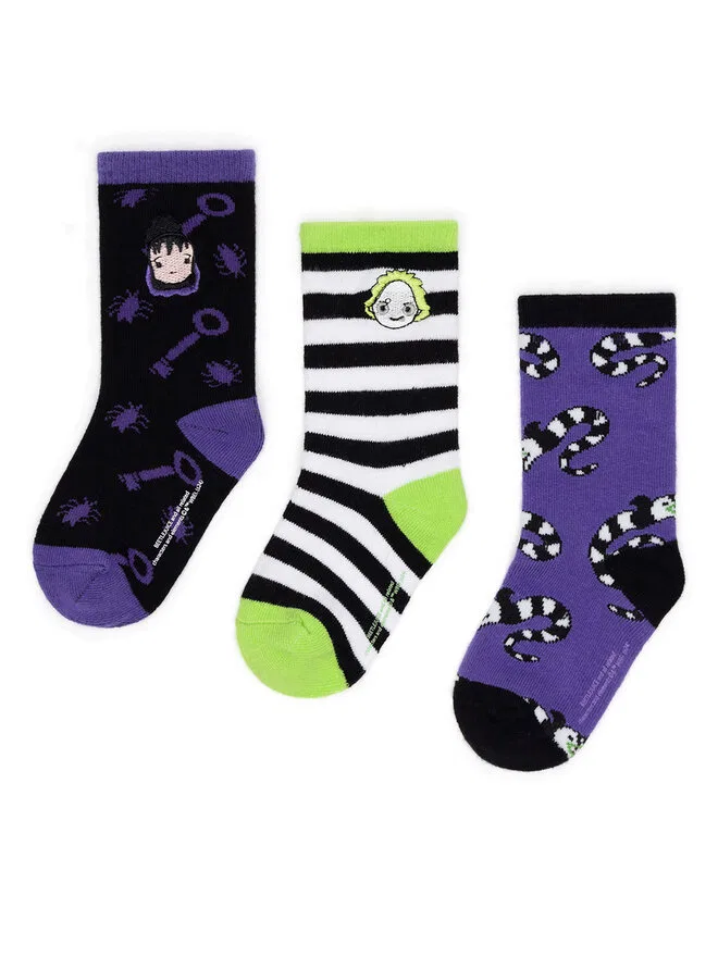 Длинные носки ACCCS-AW24-324WBBJ Разноцветные BEETLEJUICE