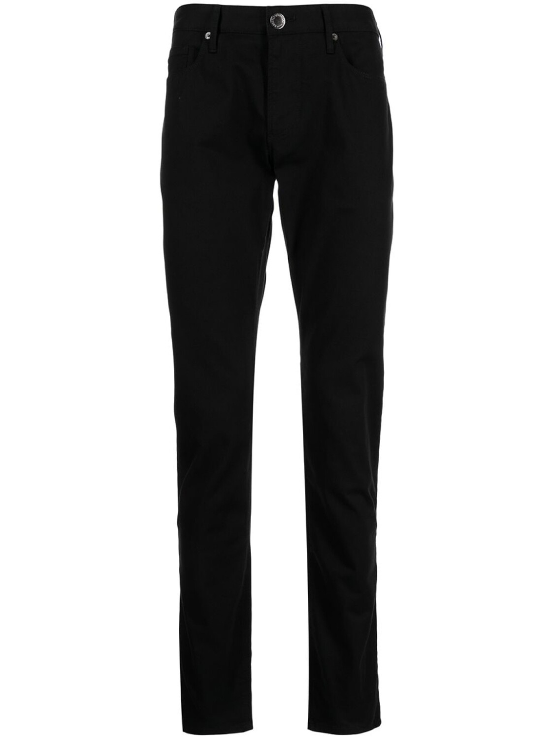 

Emporio Armani прямые брюки с логотипом, черный