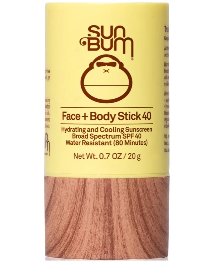 Sun Bum Солнцезащитный стик для лица и тела SPF 40, 0,7 унции