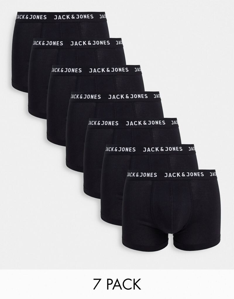 

Jack & Jones – комплект из 7 пар черных боксеров