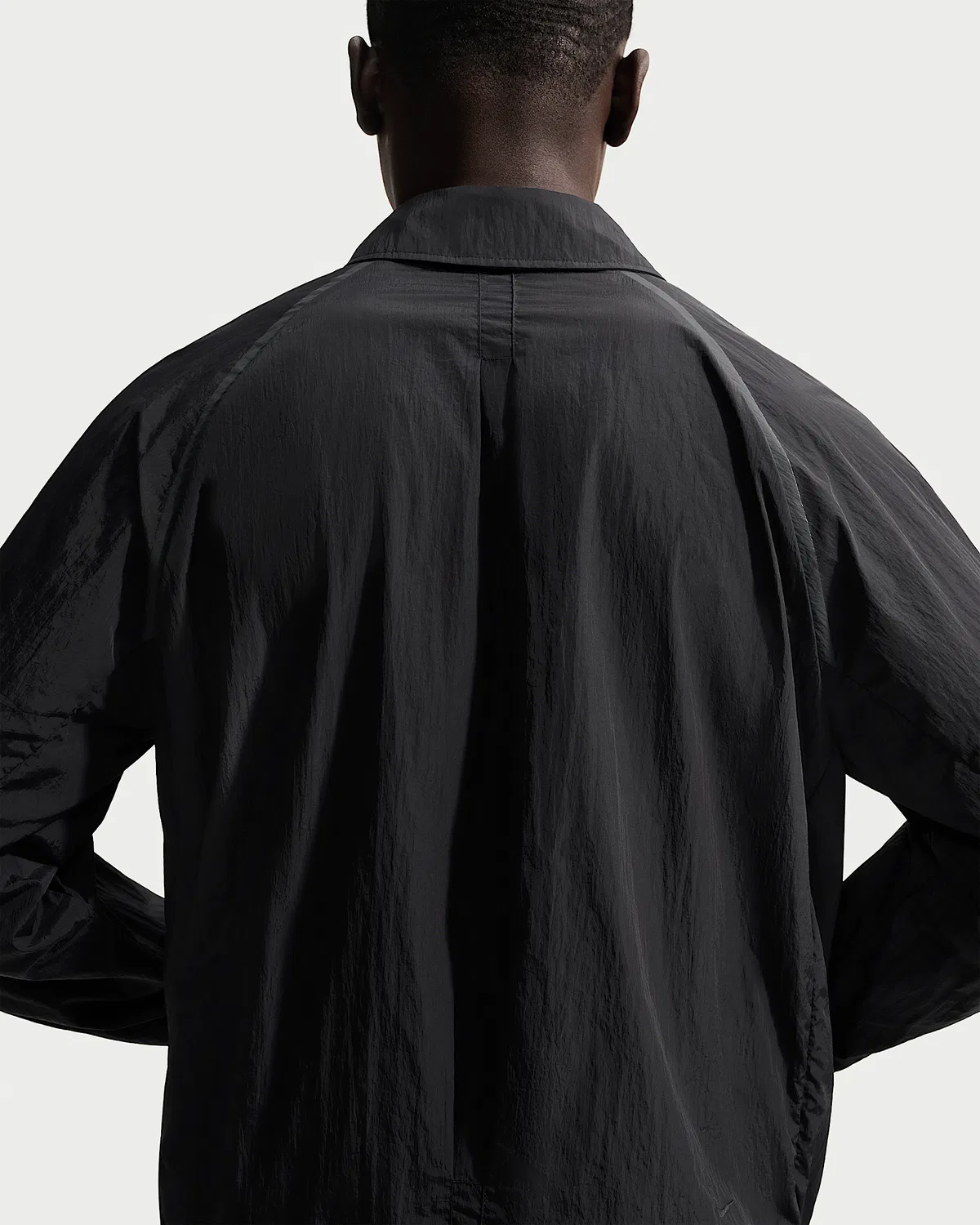 Мужская длиннорукавная рубашка Nike Tech, Black/Black — фото 2