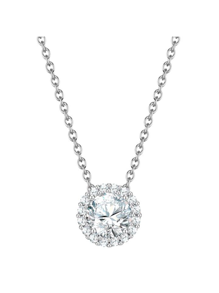 

Yokoamii Латунная цепочка с кубическим цирконием в серебряной оправе