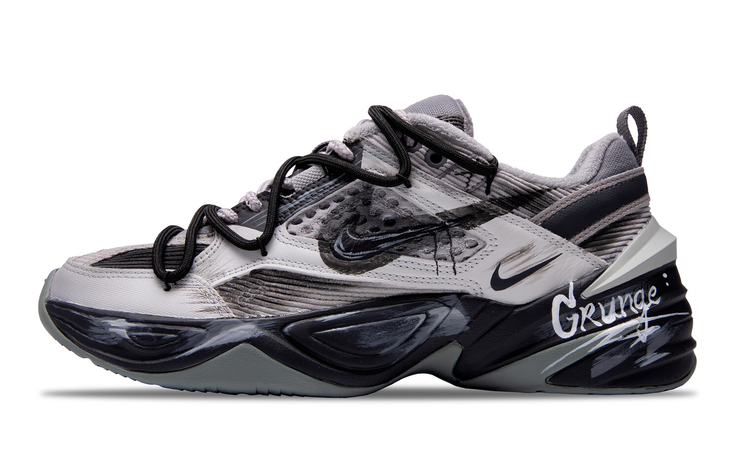 

Кроссовки M2K Chunky унисекс с низким верхом серо-черный Nike