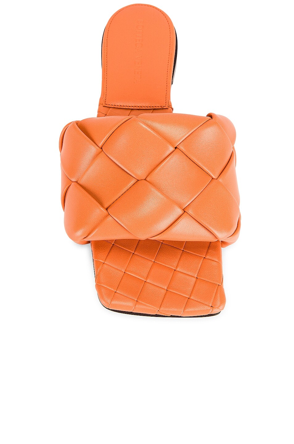 Сандалии без шнуровки Lido Bottega Veneta, цвет Papaya — фото 4