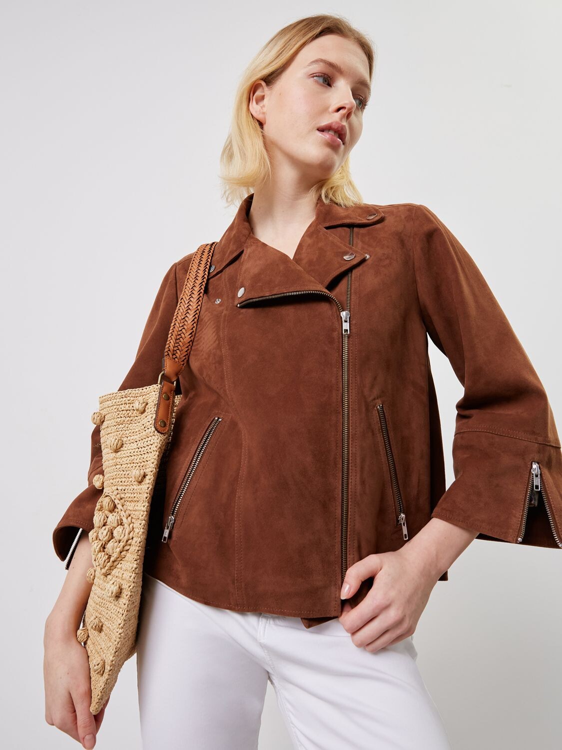 

Замшевая куртка Gerard Darel Maud, карамельный цвет