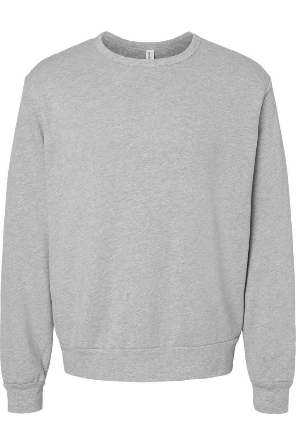 

Толстовка BELLA + CANVAS из флисовой губки с круглым вырезом, цвет athletic heather