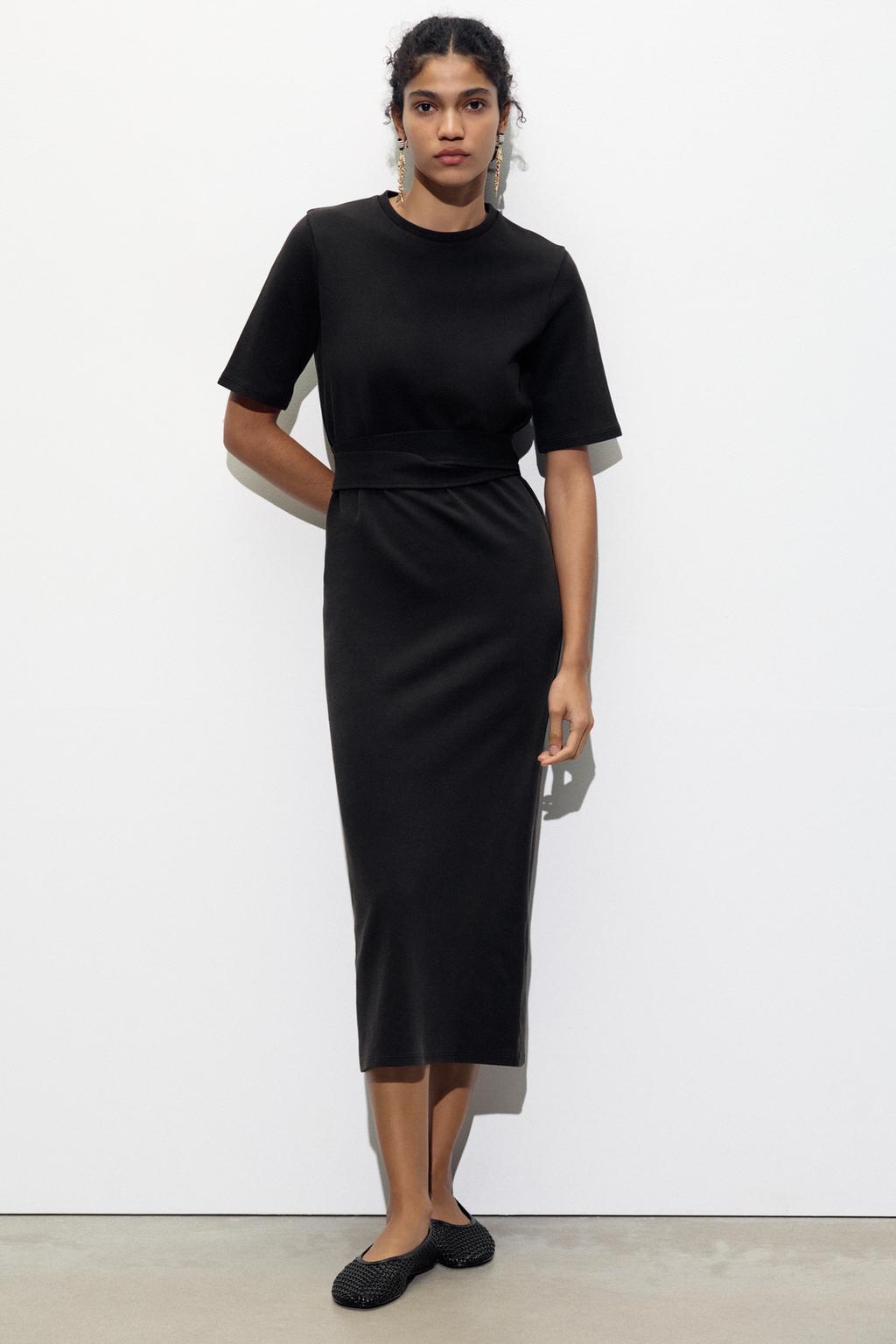

Платье с замком на поясе ZARA, цвет Charcoal