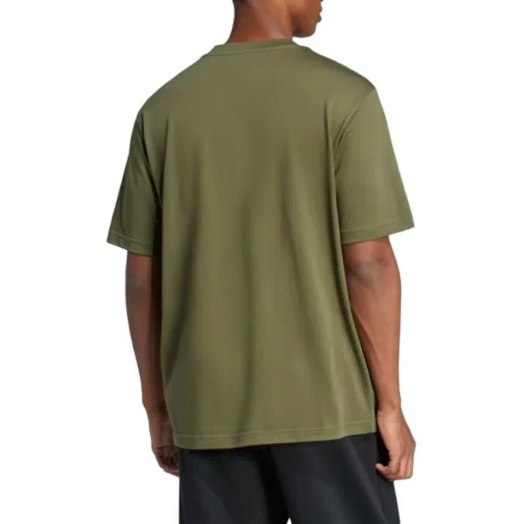 Футболка Essentials Big Logo Tee Adidas, Olive Green — фото 3