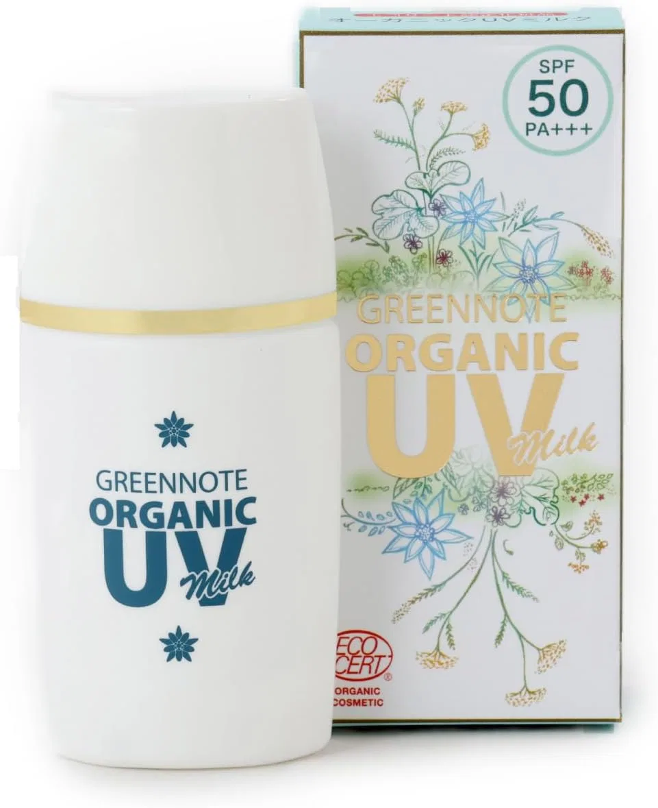 Солнцезащитное молочко Organic UV Milk SPF 50 PA+++, Green Note, для чувствительной кожи, детей, 30 г, охристый