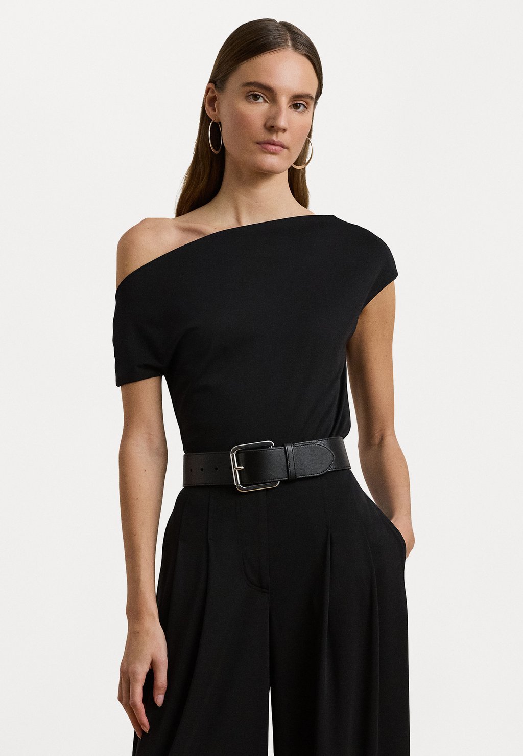 

Базовая футболка MATTE JERSEY SHORT SLEEVE PULLOVER Lauren Ralph Lauren Petite, черный