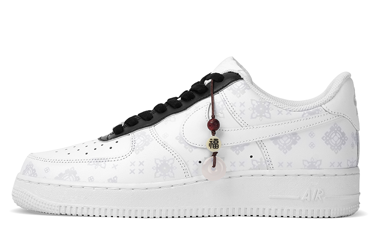 

Кроссовки Nike Air Force 1 противоскользящие амортизирующие износостойкие низкие мужские черно-белые