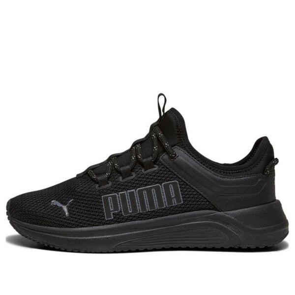 

Кроссовки softride astro slip-on 'black cool dark grey' Puma, черный