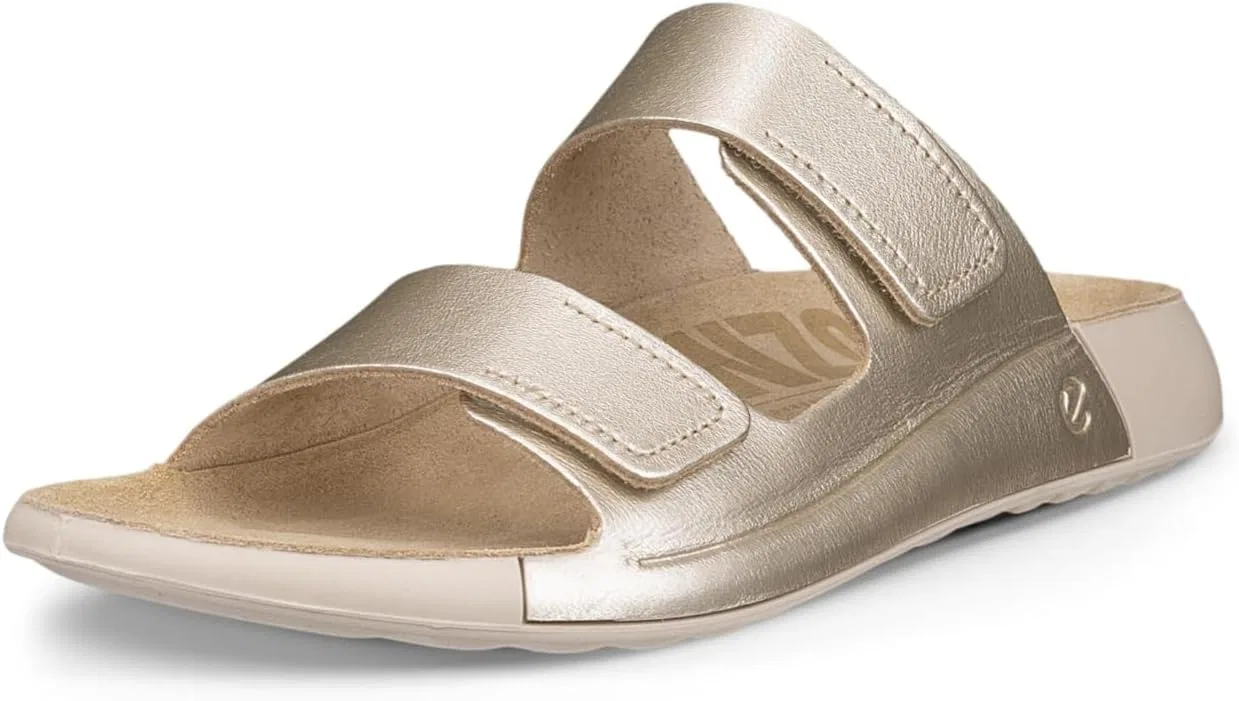 Сандалии ECCO Damen Cozmo, Pure White Gold Metallic