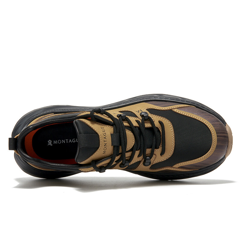 Кроссовки Montague Lifestyle Shoes Men Low-top, черный/коричневый — фото 4