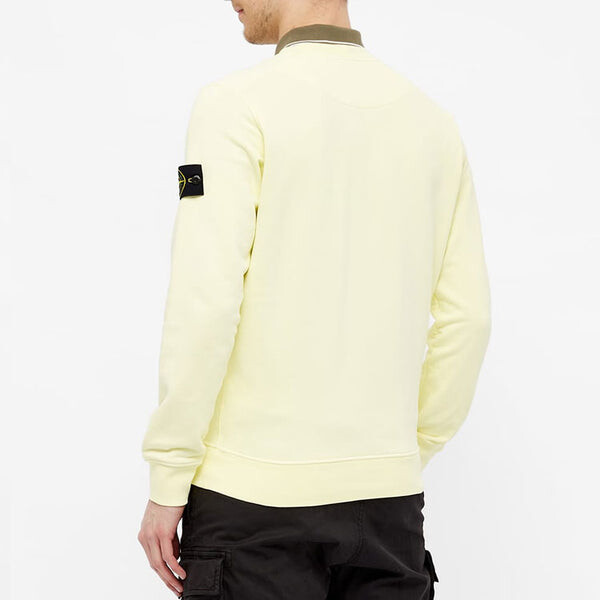 Толстовка garment dyed crewneck sweatshirt 'lemon' Stone Island, желтый — фото 2