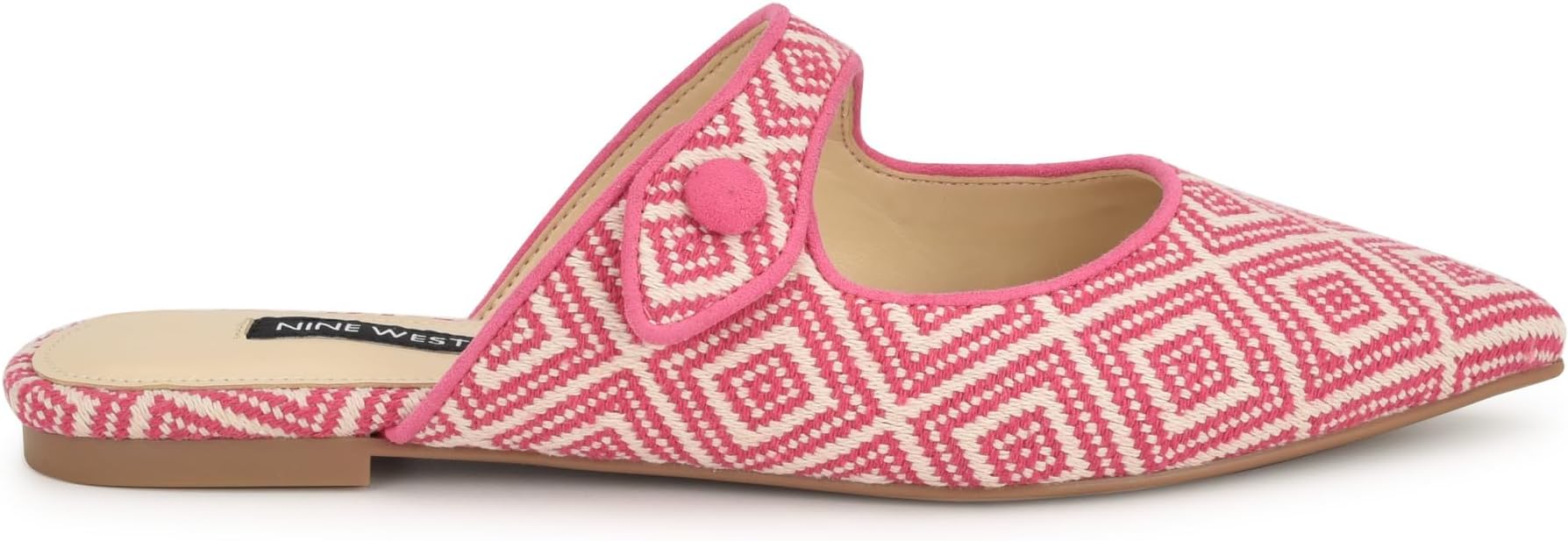 Балетки Nine West Barbra, цвет Pink/White — фото 4