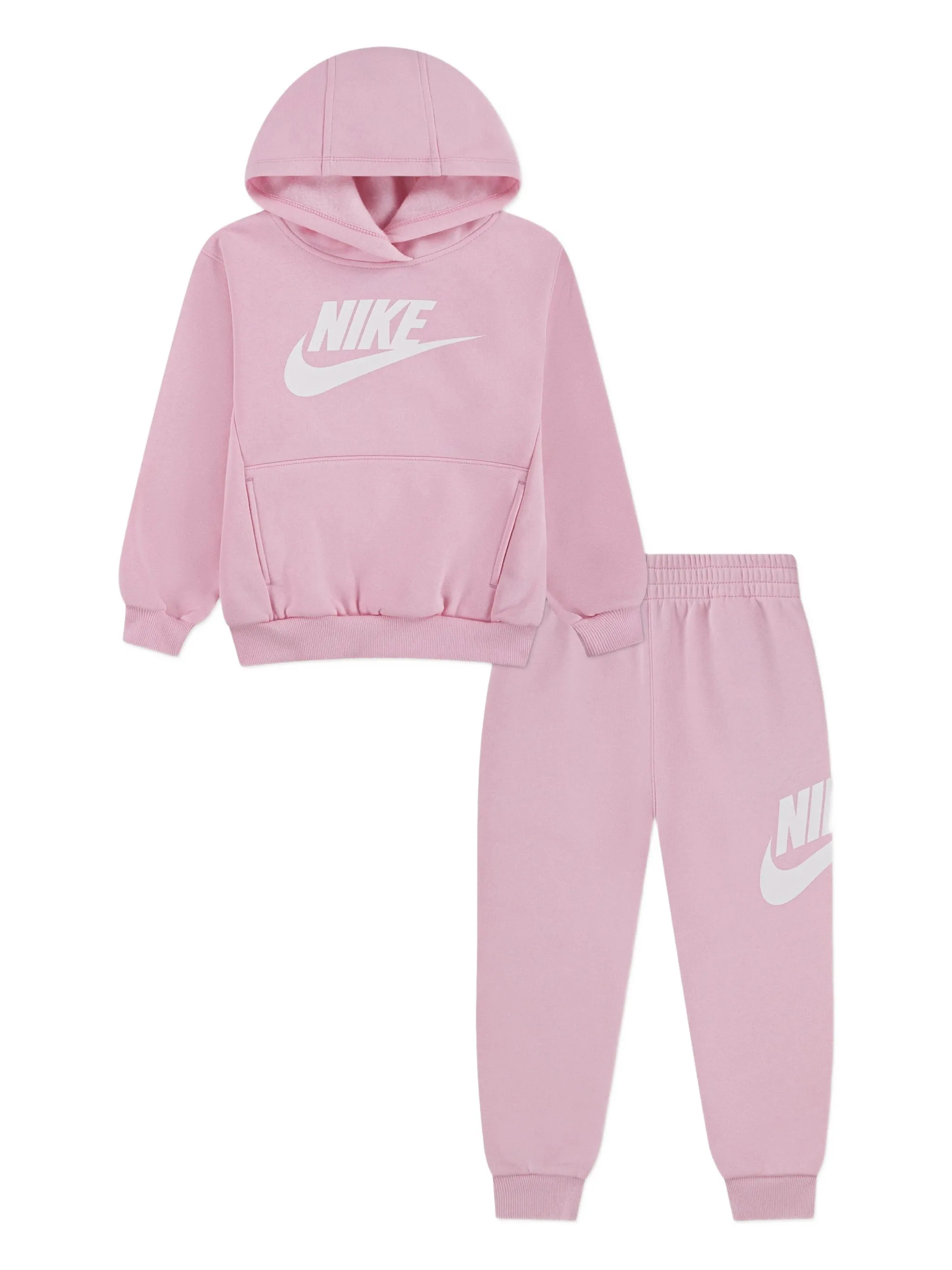 

Спортивный костюм с капюшоном и логотипом Nike Kids, розовый