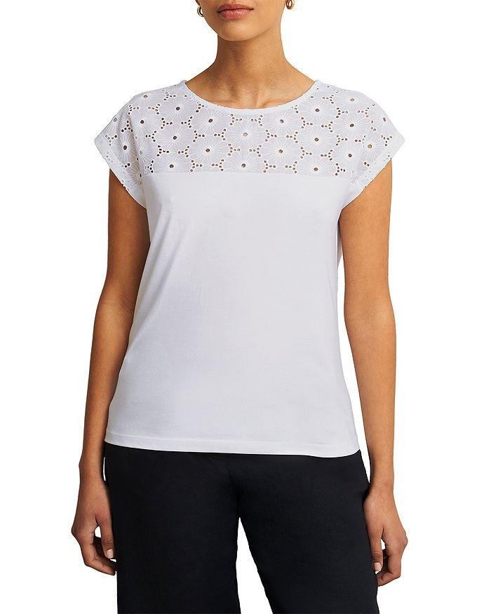 

Топ Thea с вышивкой HOBBS LONDON, белый