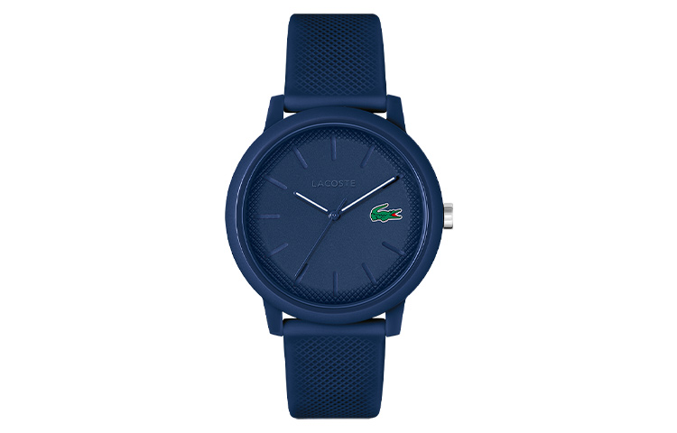 

LACOSTE Часы 12.12 Collection Wrist Watch Quartz Movement Silicone Strap 42mm Blue Dial Men's Watch 2011172