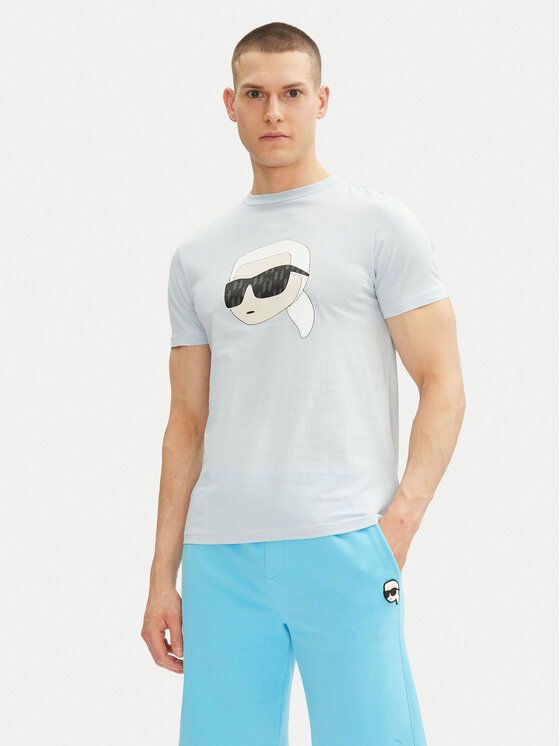 

Футболка обычного кроя 755073 552251 Karl Lagerfeld, голубой