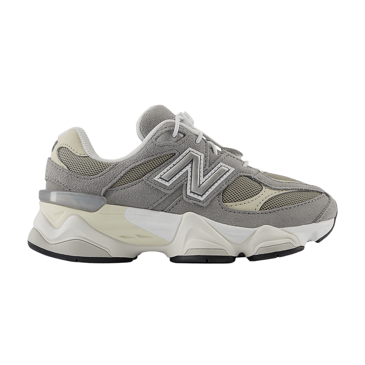 

Кроссовки 9060 Bungee Lace Little Kid Wide 'Slate Grey Timberwolf', серый