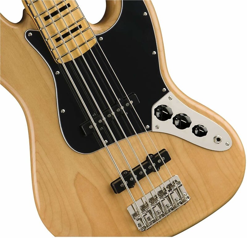 

Басс гитара Squier Classic Vibe '70s Jazz Bass V 5-String Bass Guitar - Maple Fingerboard, Natural