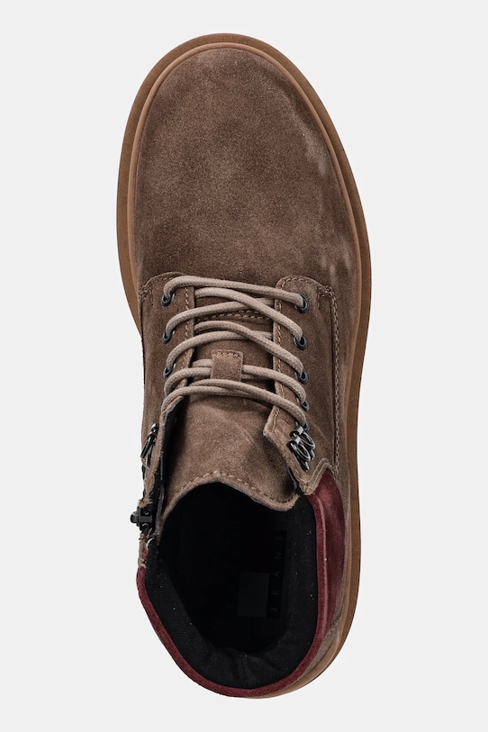 Кожаные высокие сапоги TJM LACE UP BOOT SUEDE  Tommy Jeans, коричневый — фото 4