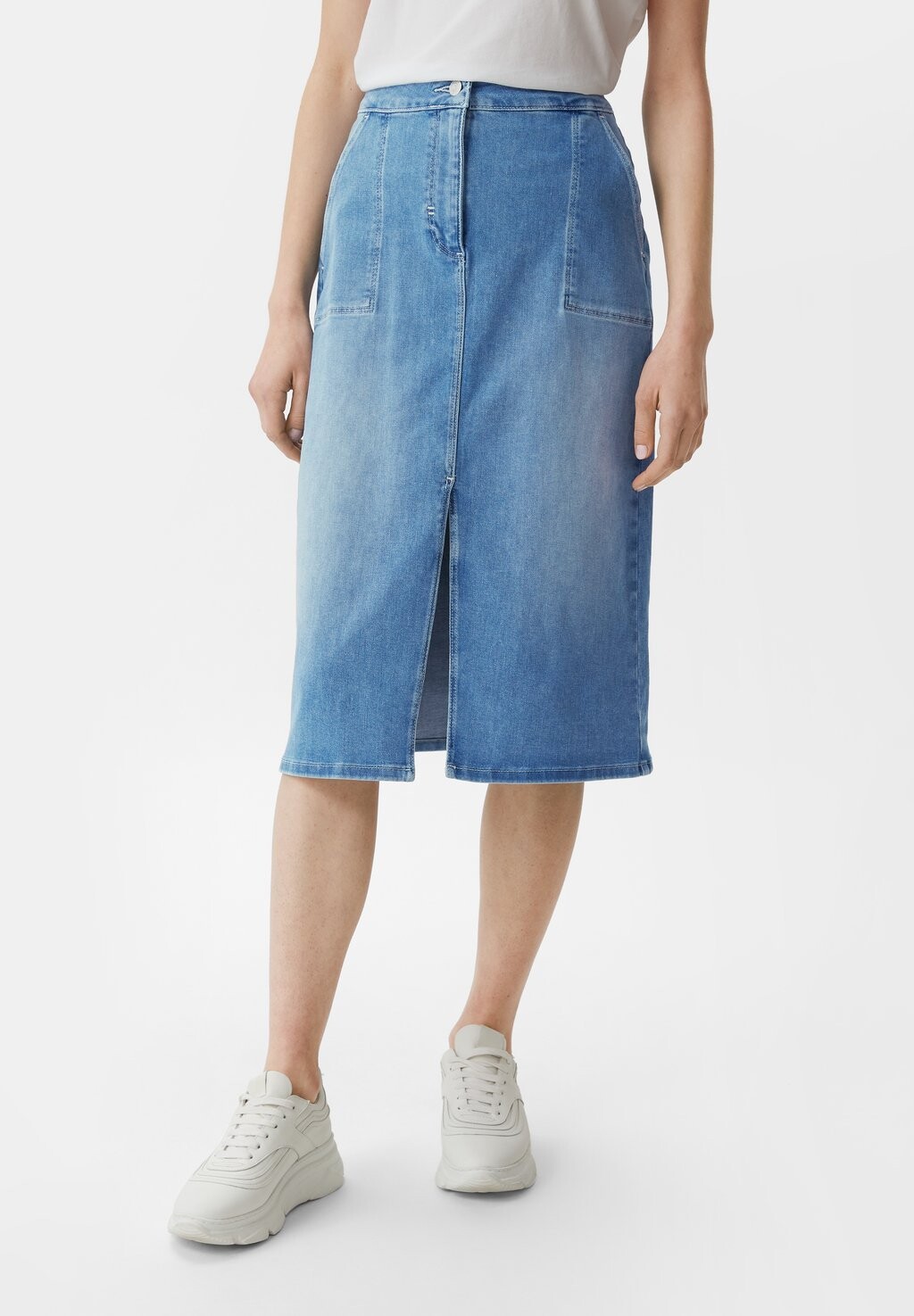

Джинсовая юбка comma casual identity, цвет blau