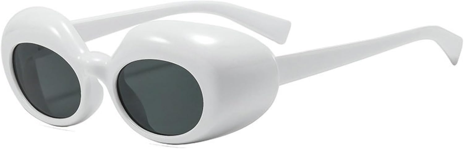 

Willochra Модные маленькие овальные солнцезащитные очки для женщин и мужчин, уникальная толстая оправа, овальные линзы, конфетные цвета, милые солнцезащитные очки в стиле хип-хоп, C2