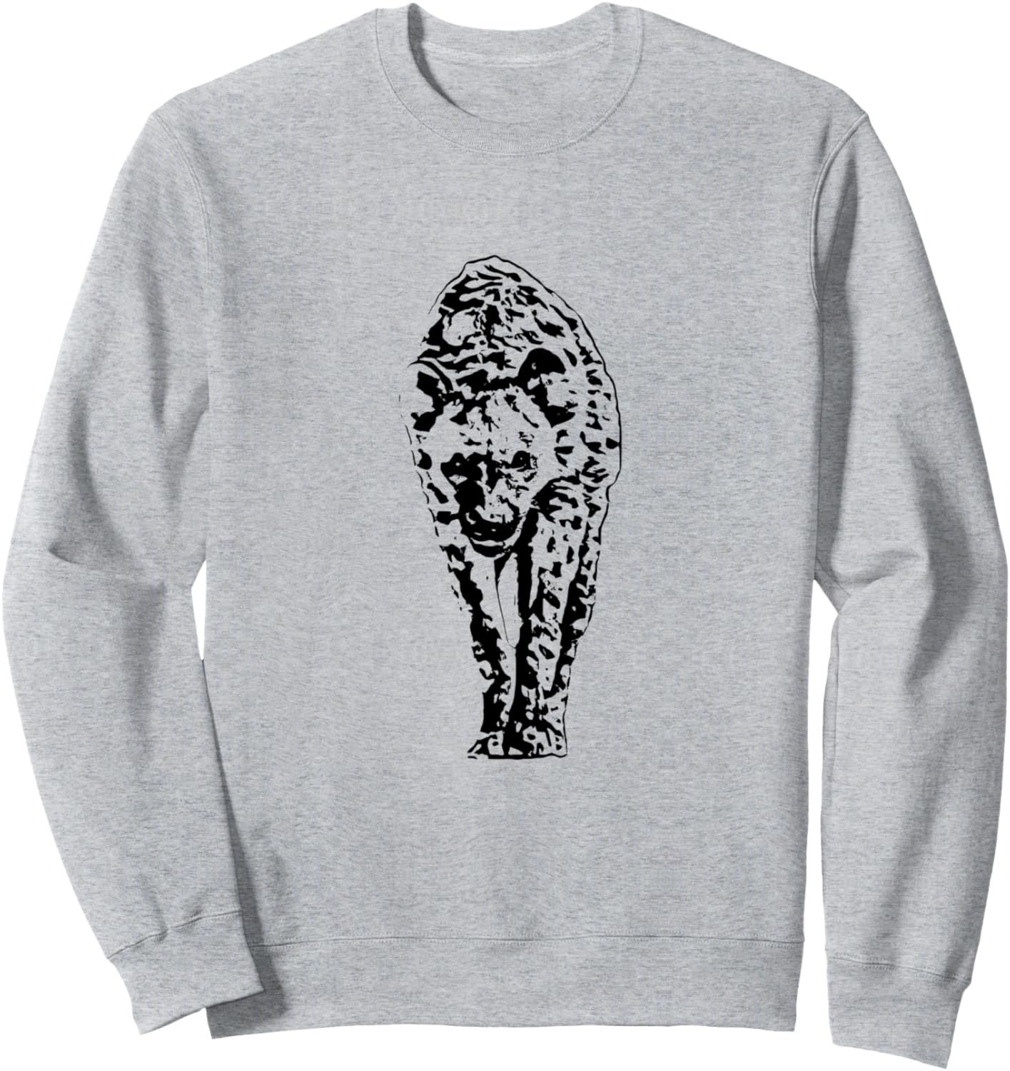 

Толстовка с изображением африканского хищника гиены Hainas - Predators Africa Gift Christmas Birthday, серый