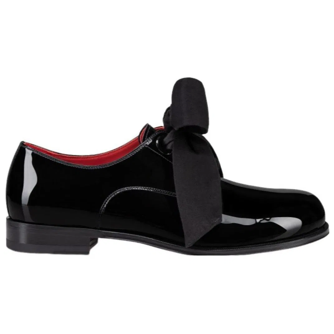 Casual туфли из лакированной кожи Christian Louboutin Black — фото 3