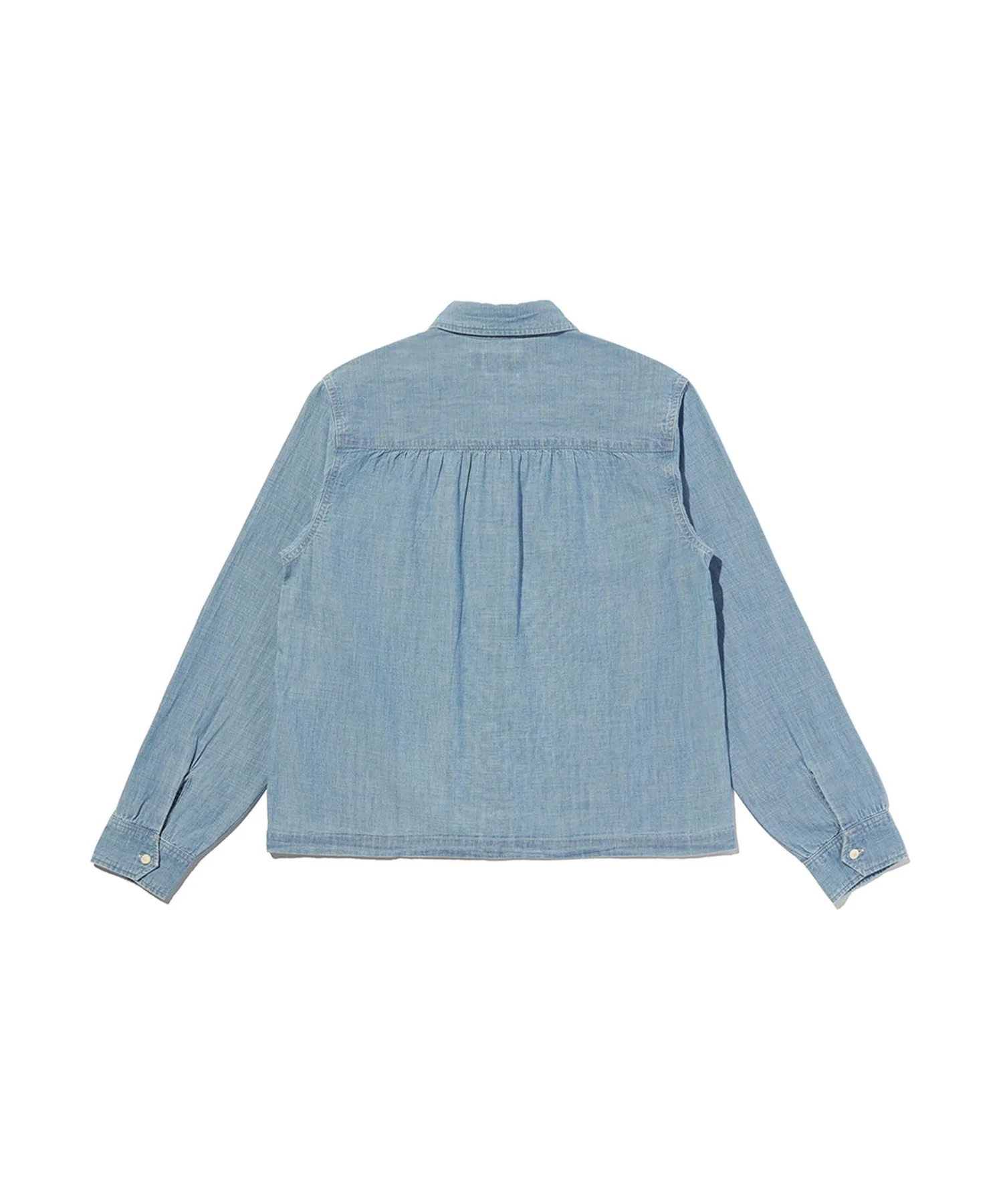 Женская хлопковая рубашка Levi's BLUETAB с логотипом тёмно-синяя — фото 4