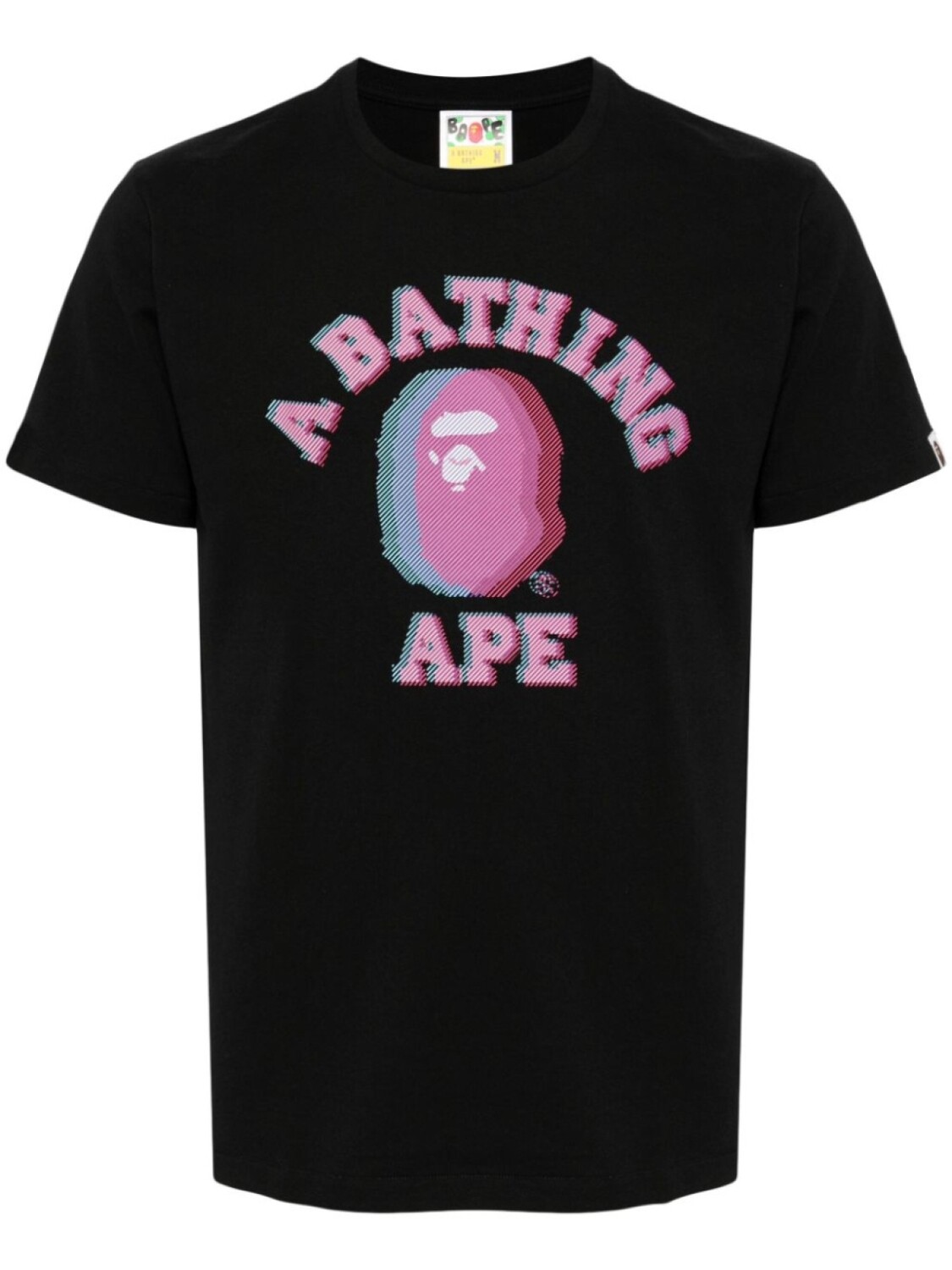 

A BATHING APE футболка из хлопка с логотипом, черный