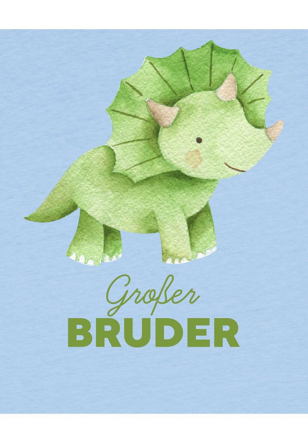 Футболка с принтом DINOSAURIER GROSSER BRUDER Watapparel, цвет blue soul — фото 3