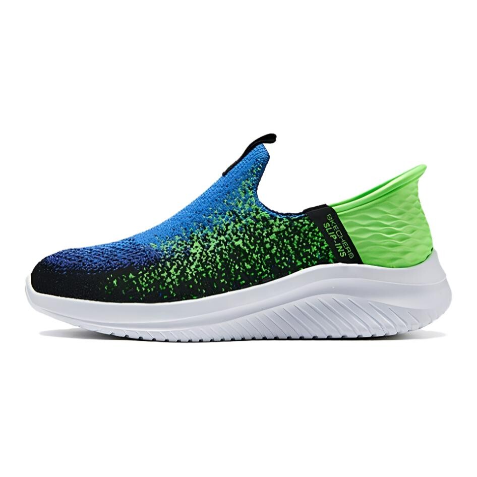 

Кроссовки Skechers GIRLS Kids Lifestyle Shoes GS Low-top Blue/Black/Green, черный/синий