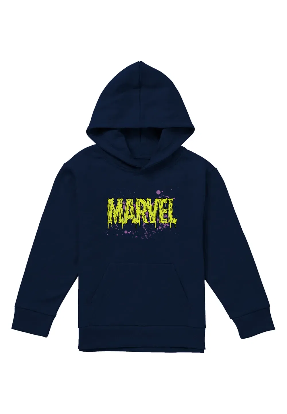 Детская худи Marvel Slime Logo, темно-синий, темно-синий — фото 4